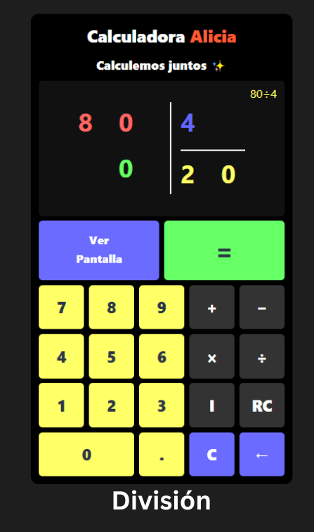 División en herramienta matemática